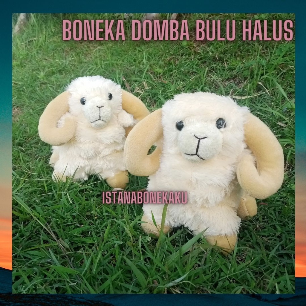 Boneka Domba Bertanduk Souvenir Aqiqah Tinggi 25 CM