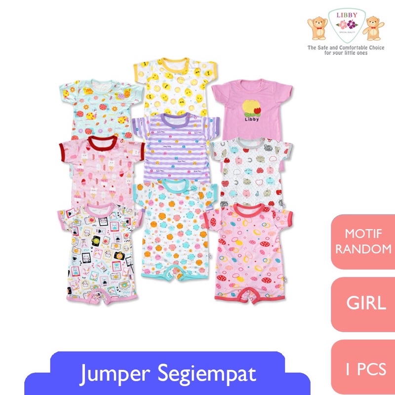 Libby Romper Segi-Empat 0-3 Bulan - Jumper bayi/baby jumper/Libby baby jumper