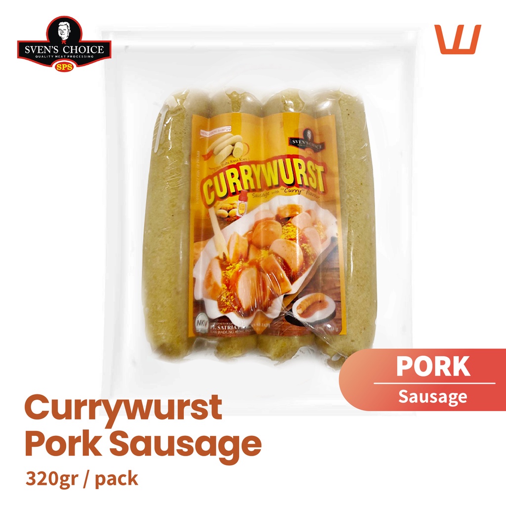 

Currywurst Pork Sosis Babi 320 Gr Sven's Choice