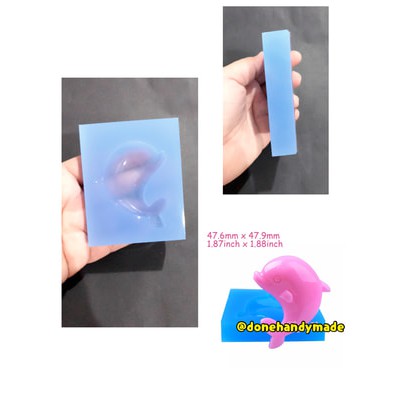 Mold dolphin cetakan lumba lumba mold binatang fancy mold silicone