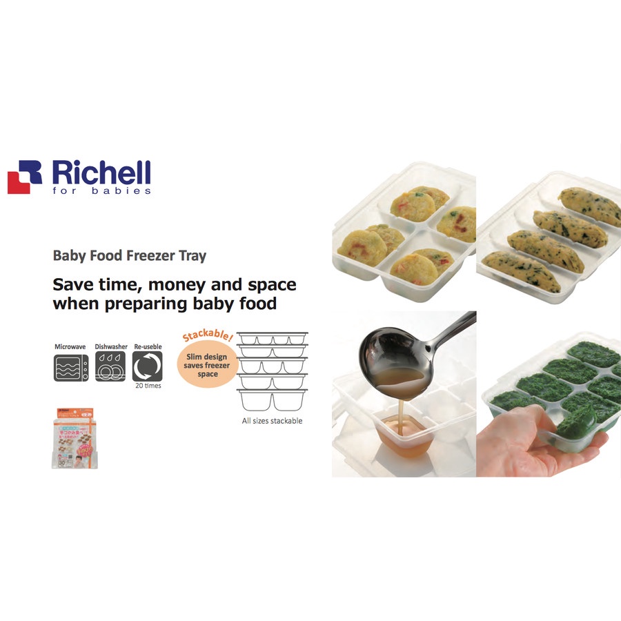 Richell Food Freezer Tray