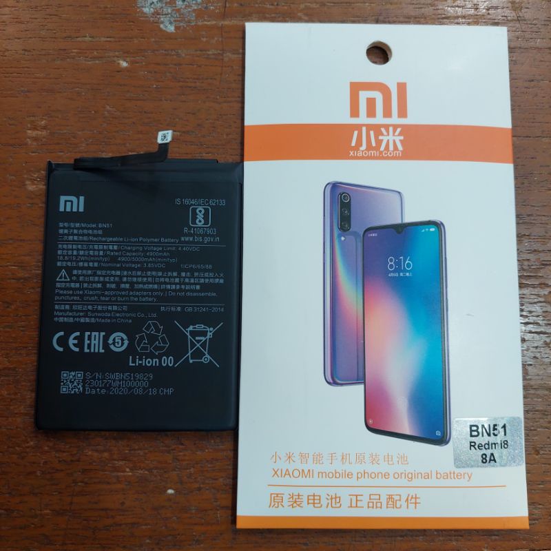 Baterai Battery Original Redmi 8 / Redmi 8A / BN51