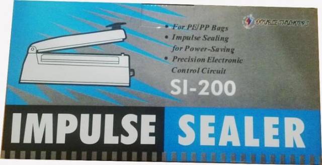 Alat pres plastik pvc  untuk Plastik 20cm - Impulse Sealer - mesin sealer biru