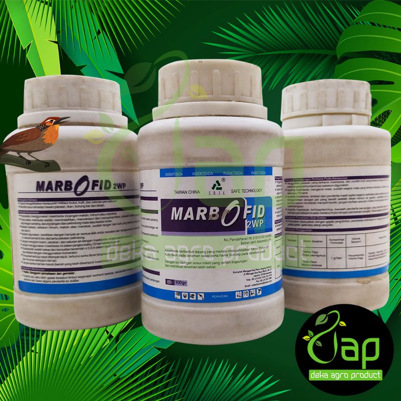 INSEKTISIDA TEPUNG MARBOFID 2WP 100GRAM - Bahan aktif : Abamektin 2% (20 gr bahan aktif)