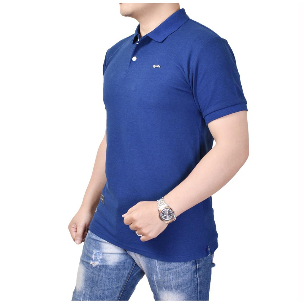 Polo shirt pria lengan pendek / kaos kerah premium levin