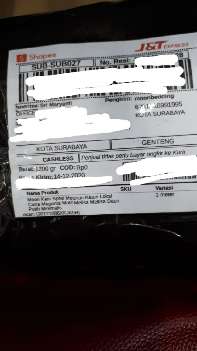 Moon Kain Sprei Meteran Katun Lokal Catra Magenta Melisa Mellisa Daun Minimalis & Bunga Carmelita