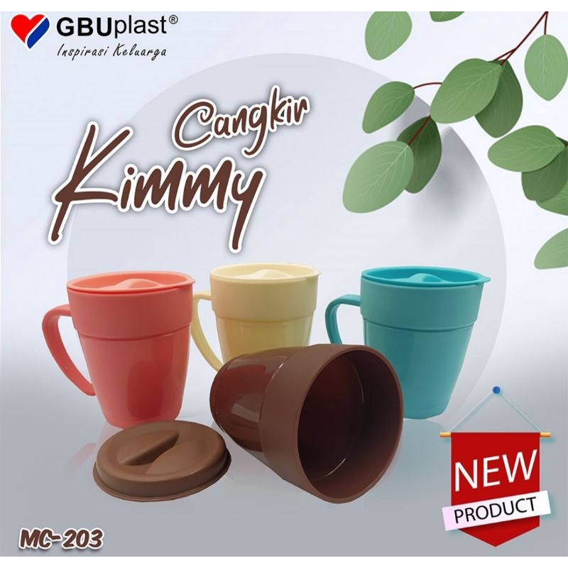 Gelas Minum Anak Tutup Mug Gelas GBU Haruka Plastik