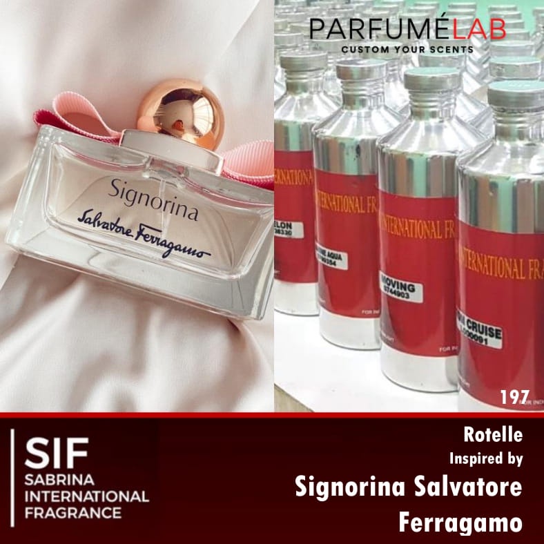 250ML Bibit Parfum Rotelle By SIF Made In France | Bibit Parfum Signorina Salvatore Ferragamo 250ML