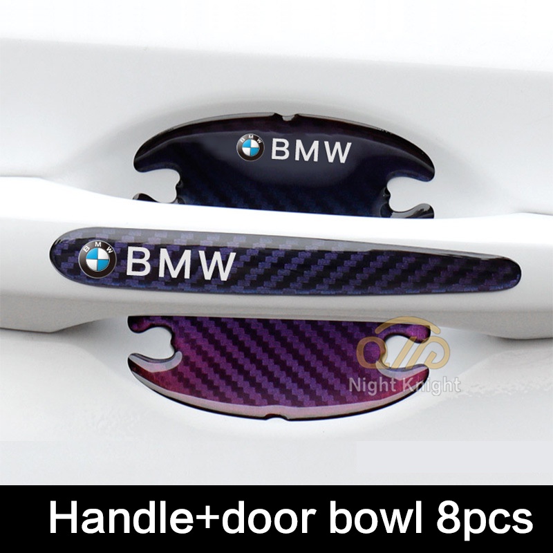 For E46 E90 E60 E39 F30 E36 F10 F20 E87 E92 E30 E34 X1 X3 X4 X5 X6 Series3 Series5 Car Carbon Fiber Pattern Door Bowl Handle Sticker