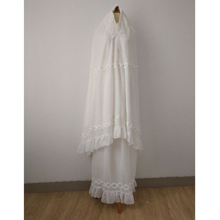 Mukena Putih Bordir Tasikmalaya