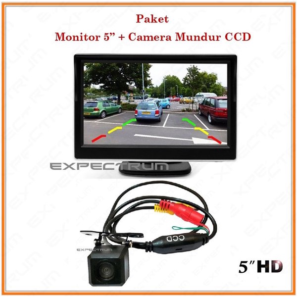 Monitor TV Ondash 5inch - PAKET Monitor TV 5 inch &amp; Kamera CCD Universal hoppe_st
