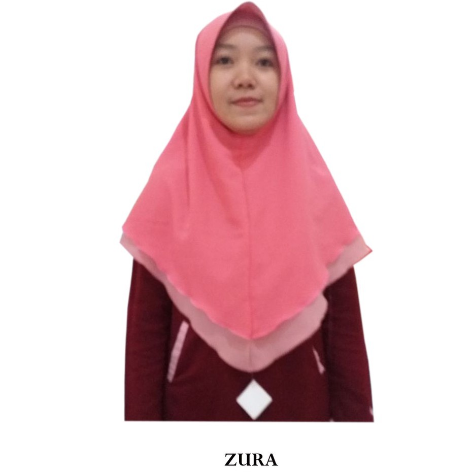 Hijab Instan Antem Feyza Zura | Jilbab Instan Bolak Balik Dua Warna Kerudung Diamond Crepe Premium