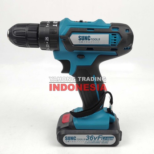 SUNC TOOLS Mesin Bor Baterai Cordless Drill 36V-3