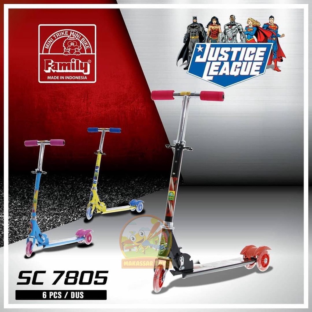 SKUTER / SCOOTER ANAK FAMILY JUSTICE LEAGUE SC 7805