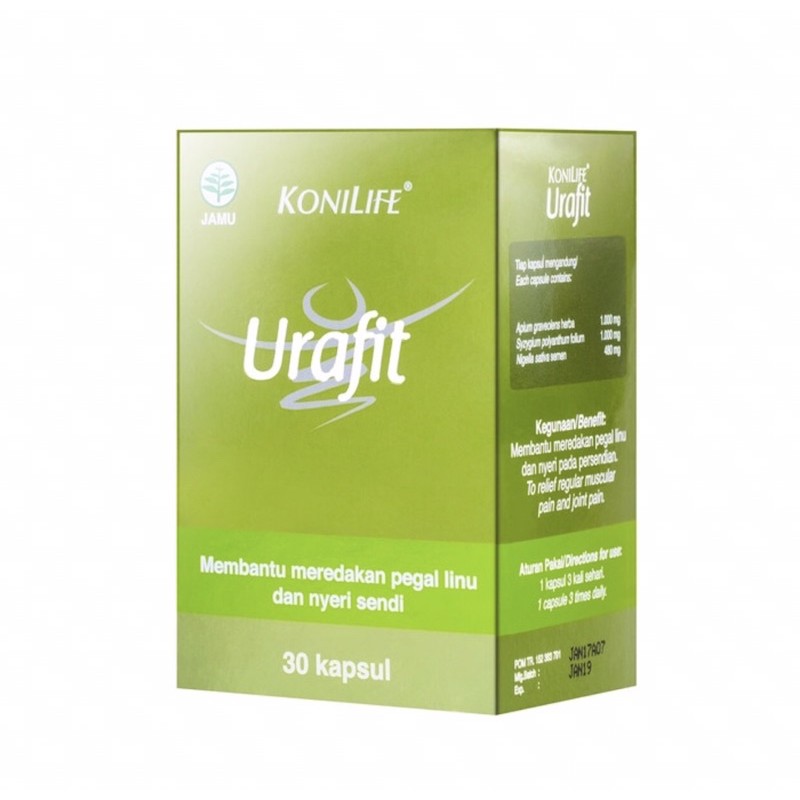 Konilife urafit 30 kapsul ( suplemen meredakan pegal linu &amp; nyeri sendi )