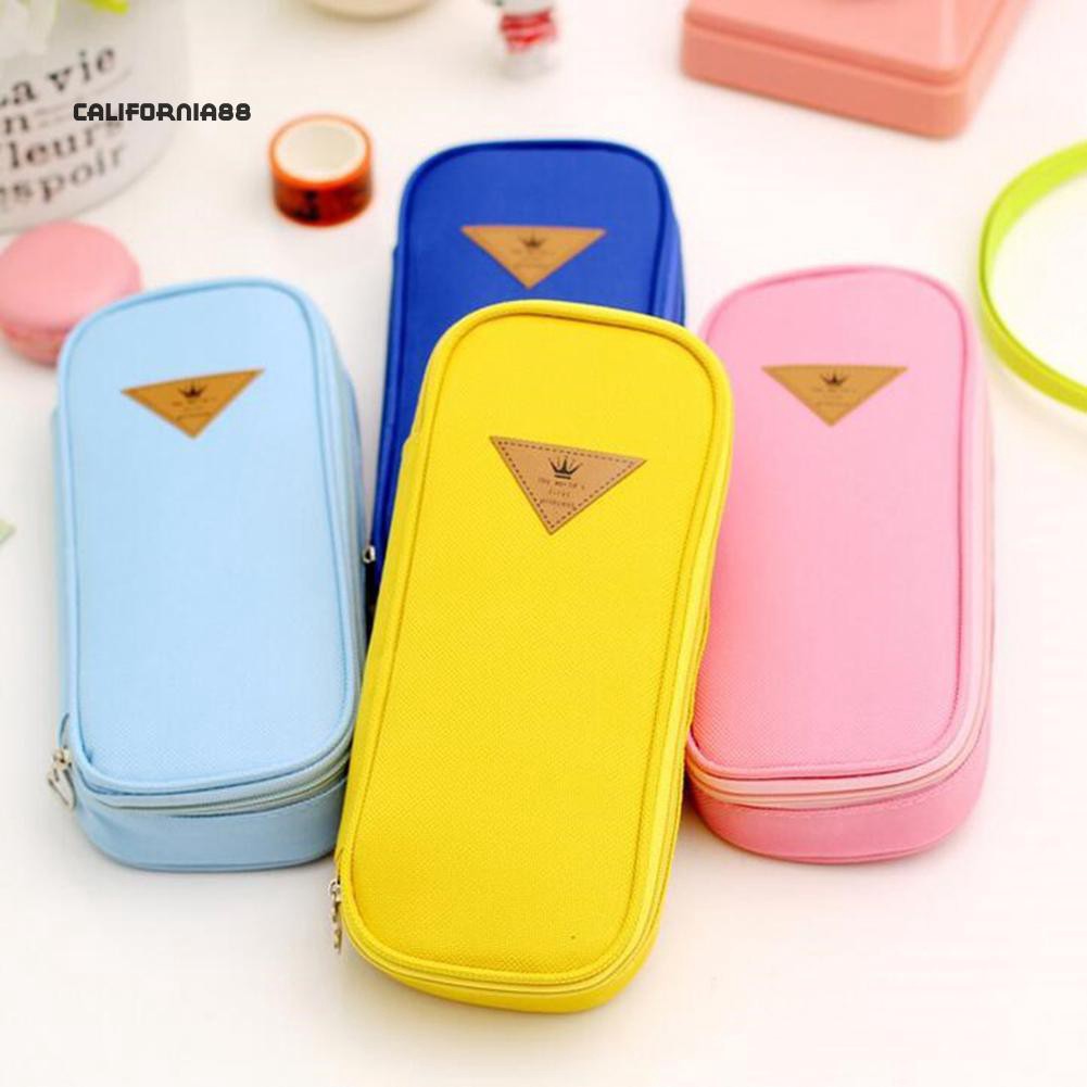 Cali Rectangle Flip Design Pen Box Pencil Pouch Student Office - kawaii roblox pencil case candy color pen bag school supplies