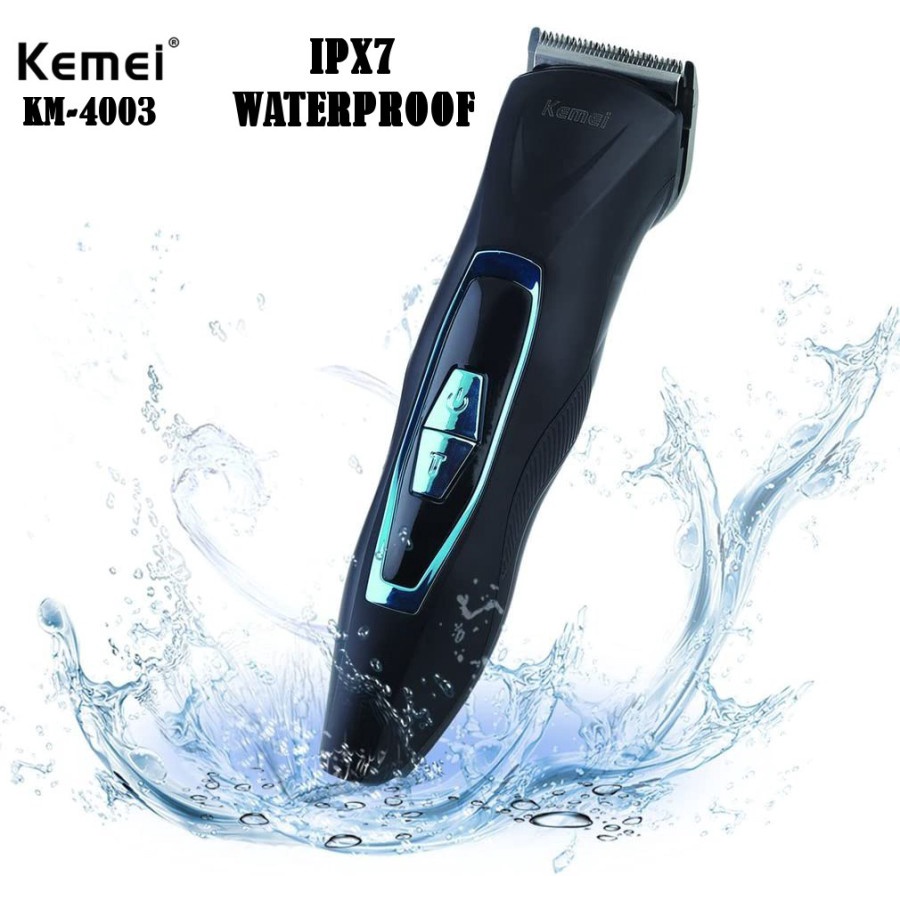 KEMEI IPX7 - KM-4003 Men Waterproof Electric Hair Clipper Trimmer