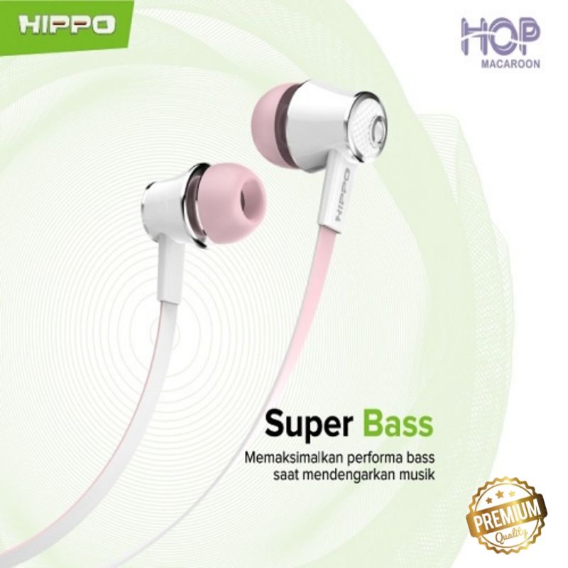 Hansfree HIPPO HOP MACARON Headset stylish super extra bass