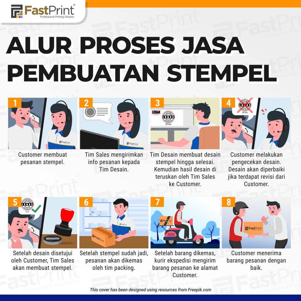 Pesan Stempel Flash Kilat Murah FREE Desain Persegi Panjang