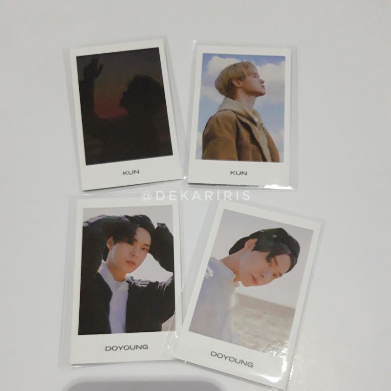 Polaroid DOYOUNG dan KUN NCT Kolbuk Collection Book From Home Ver