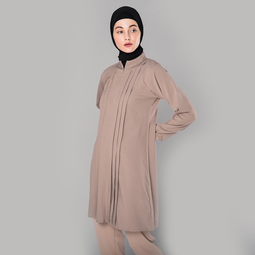 Aleeya Brand Tunik Mira Casual Zipper