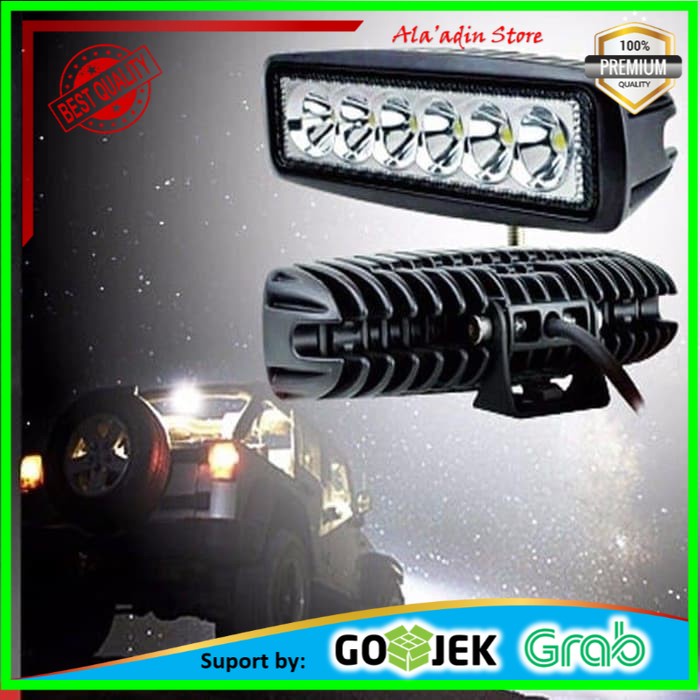 Cuci Gudang LAMPU LED CREE 18WATT - LAMPU TEMBAK SOROT CREE 6 TITIK 18W - PIPIH
