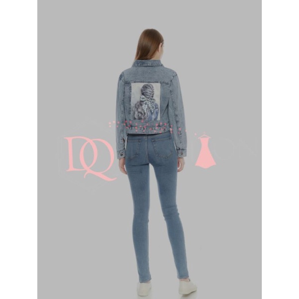 JAKET DENIM WANITA KOREA
