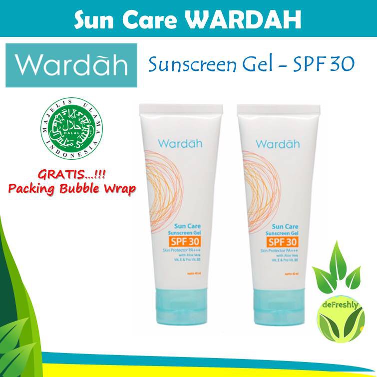 ❤ defreshly ❤ Wardah SUNSCREEN | Sun Care Sunblock Gel SPF 30 SPF35 Tabir Surya UV Shield Essential - 40ML