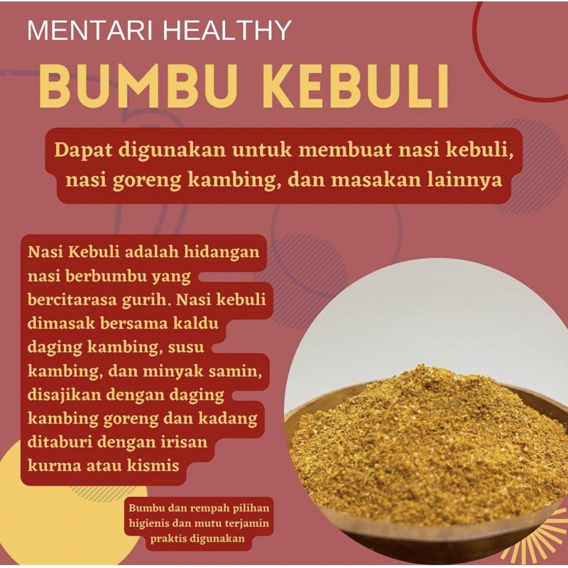 

50gr, Bumbu Masakan Arab / Bumbu Kebuli / Bumbu Briyani / Madras Kare India 50gr