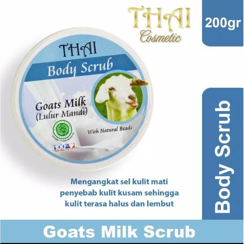 THAI Body Secrub Goats Milk 200gr (Susu Kambing)