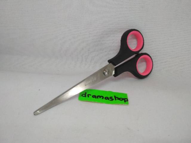 Gunting Baja Sedang Lubang Gagang Karet Stainless Steel M2000 Scissors