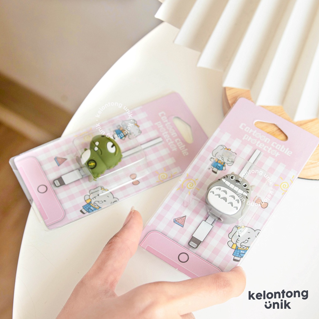 CARTOON - Cable Bite Universal/ Pelindung Ujung Kabel/ Cable Saver/ Cable Protector (Compatible for iPhone &amp; Android)