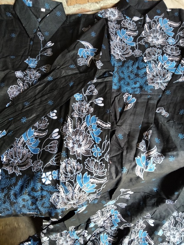 Batik Couple Keluarga Sania Ruffle Ori Ndoro Jowi Dnt Gamis Busui Sarimbit Keluarga Sakura Biru