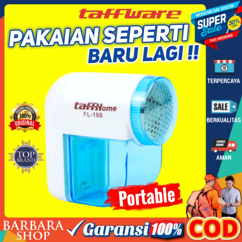 Pencukur Bulu Pakaian Elektrik Pembersih Penghilang Serat Halus Baju Cloth Fabric Shaver TaffHOME