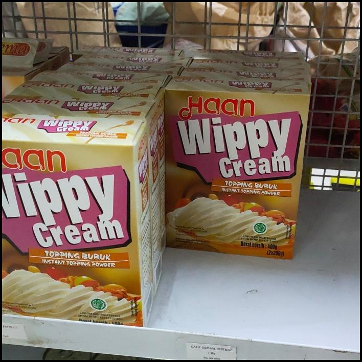 

Whip Cream Bubuk Haan 400Gr , Gratis Mrjelly