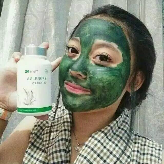 SPIRULINA KAPSUL MASKER SPIRULINA TIENS Original Ecer -MaskerSpirulinaTiens -MASKERSPIRULINA -
