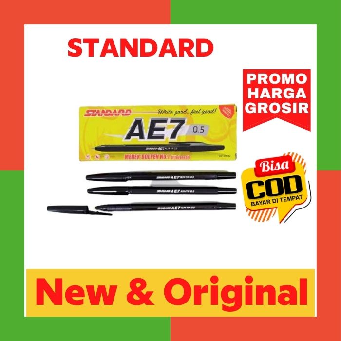 

Pulpen Standard AE-7 / AE7 Opaque Warna Hitam