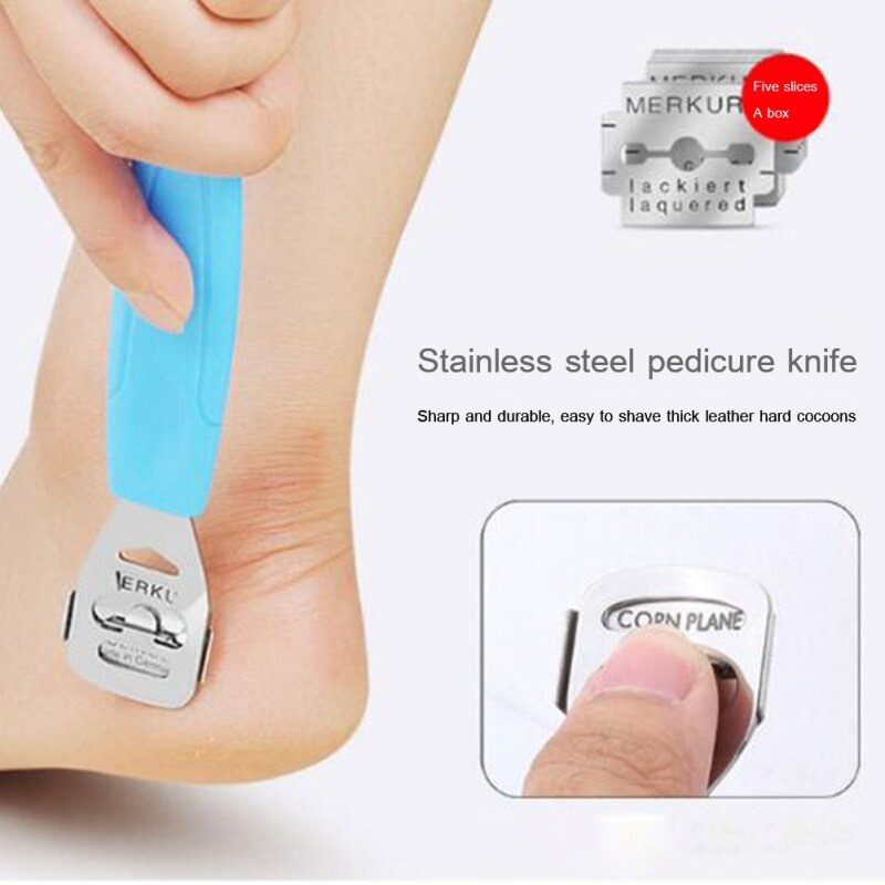 Set Alat Perawatan Kuku Kaki Tangan Manicure Pedicure Penghilang Sisik Kaki Profesional Foot Care Scraper Scrubber Angkat Kulit Mati