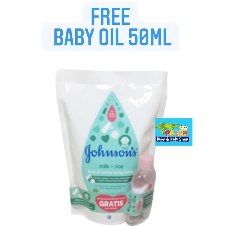 johnsons baby bath milk &amp; rice refill 400ml free lunch box 0267