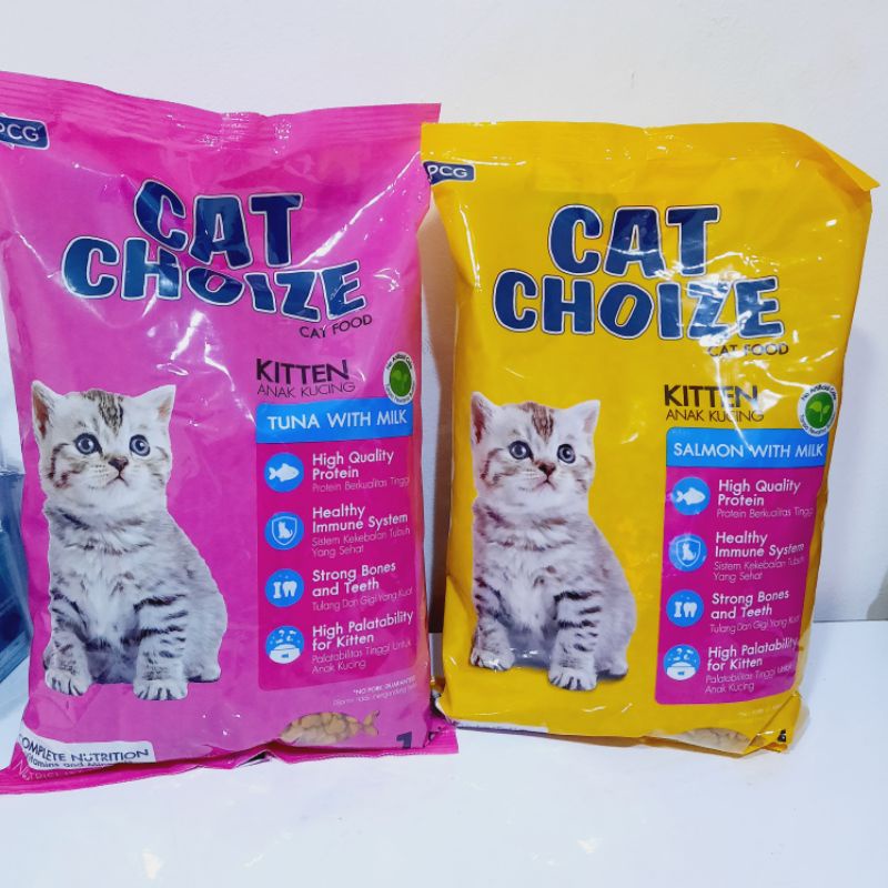 Cat choize kitten 1kg makanan kucing dry food