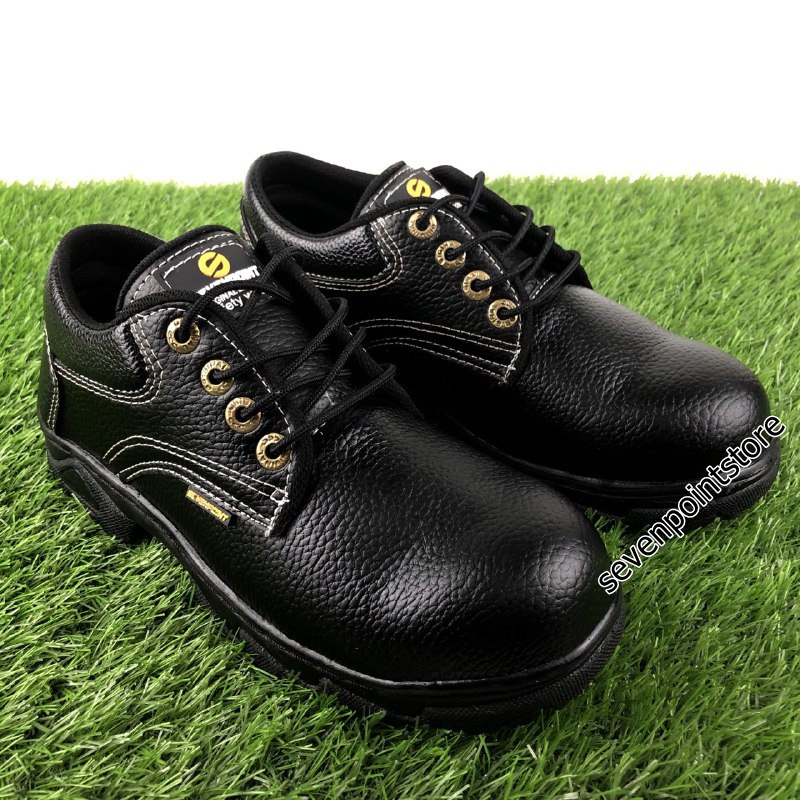 Sepatu Safety Original Sefty Shoes Kerja Proyek Lapangan Septi Ujung Besi Pria Wanita Terbaru
