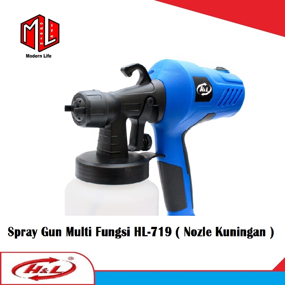 Spray Gun Elektrik Alat Semprot Listrik Cat Minyak Multifungsi HL 719