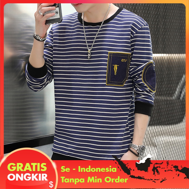 Kaos Polo Pria Pria Sweater  Tren Pullover T-shirt 2021   Borr Bergaris T-shirt Polo Tshirt