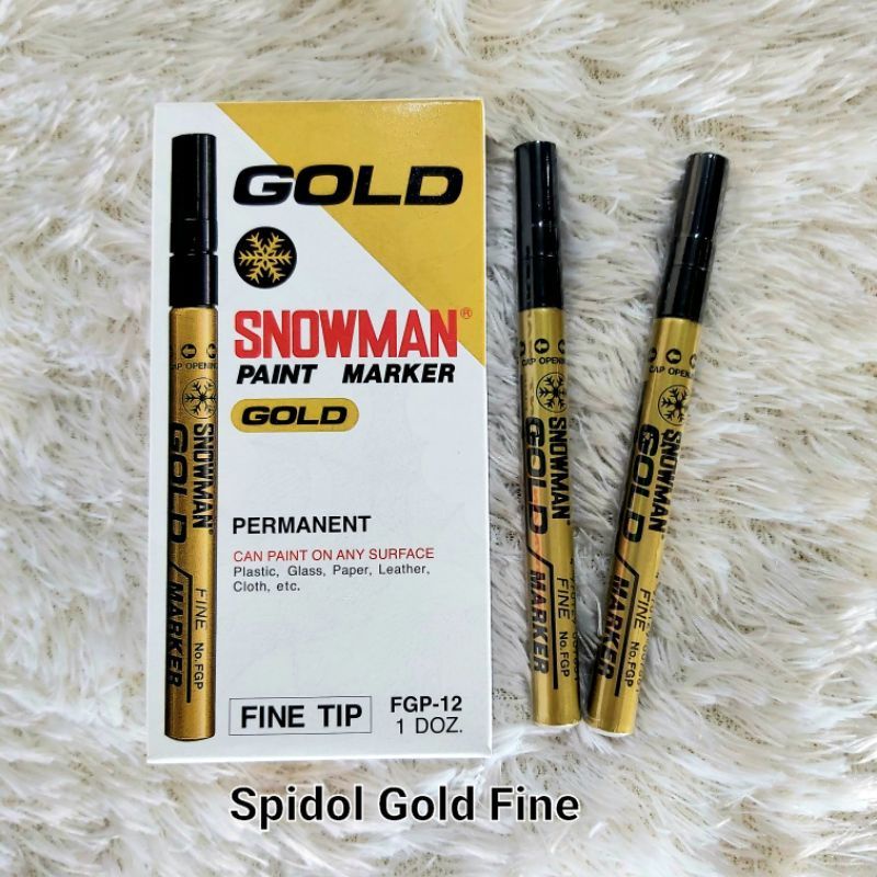 

Spidol Snowman Paint Marker Permanent Emas Fine FGP/ Extra Fine EFGP