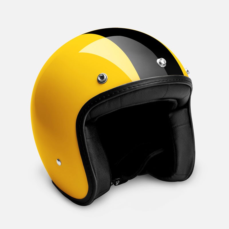 HELM RETRO ZULU VIPER YELLOW ( Half Face / Klasik / Vintage / Simpson )