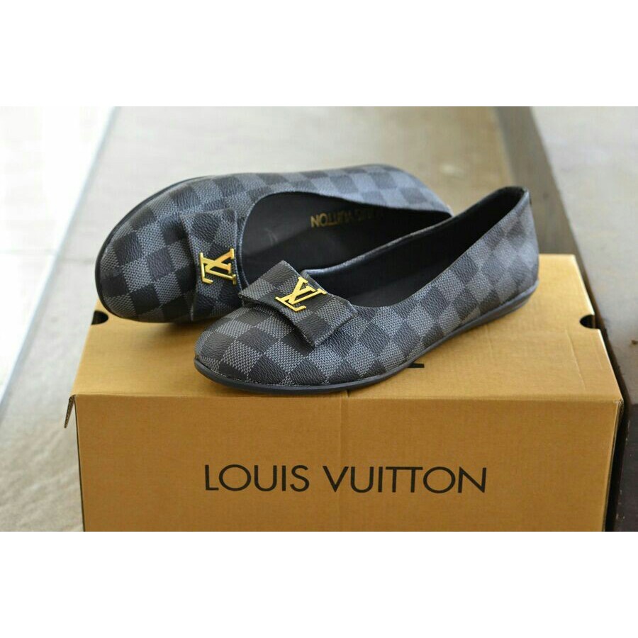 Sepatu Slip On Slop Wanita Louis Vuitton keren Murah