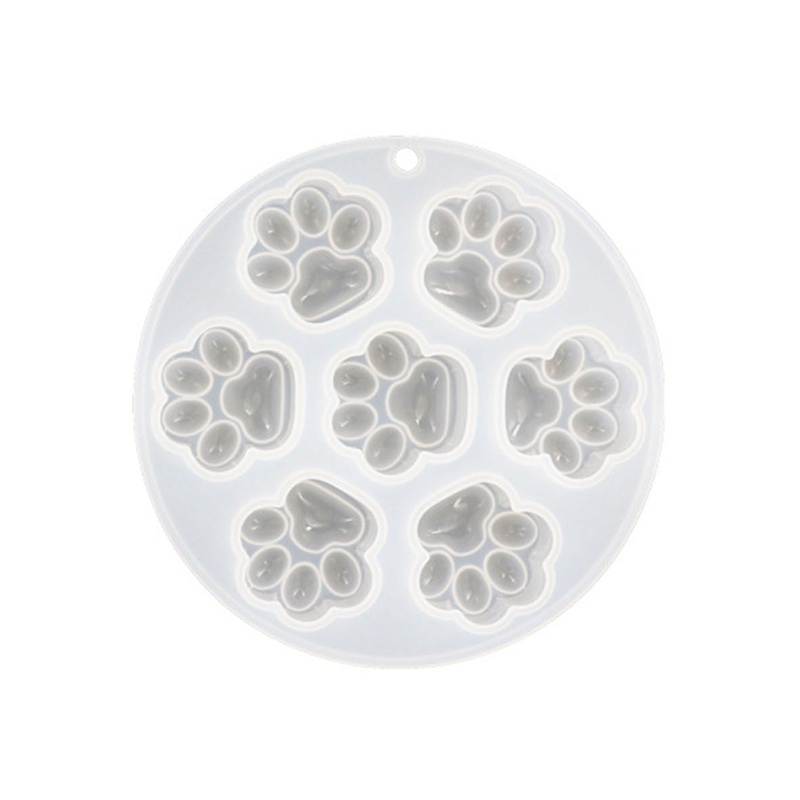 SIY  Mini Slicone Mold Animal Paw Mold Ice Cube Chocolate Soap Candle Tray Mold 1/4/7