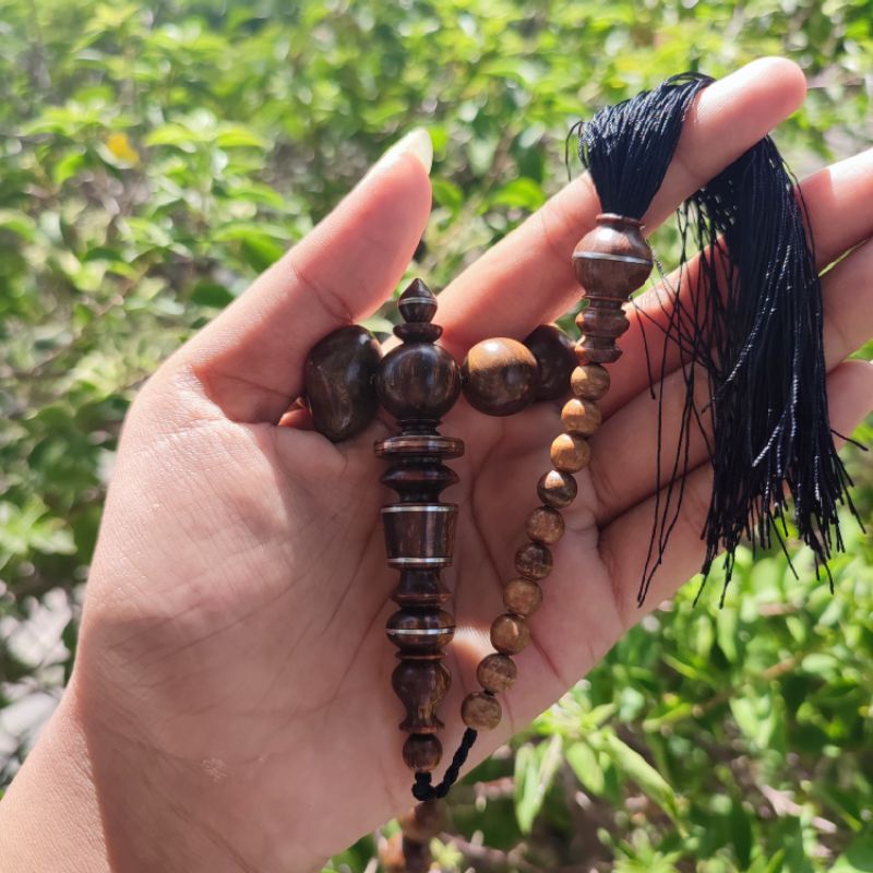 Tasbih Kayu Gaharu 33 Butir Grade A Super Original