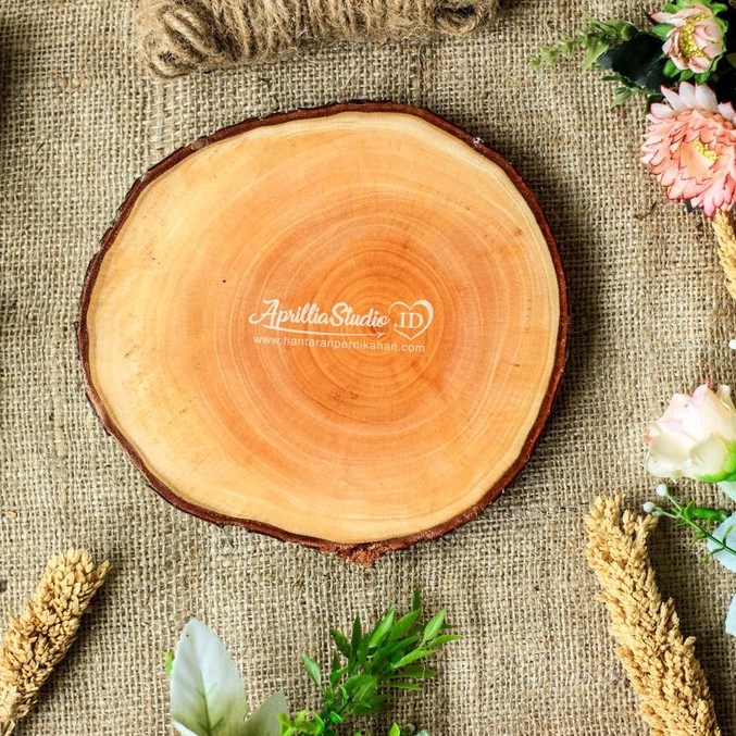 Potongan Kayu  Talenan Kayu  Slice Wood Diameter  15  16 