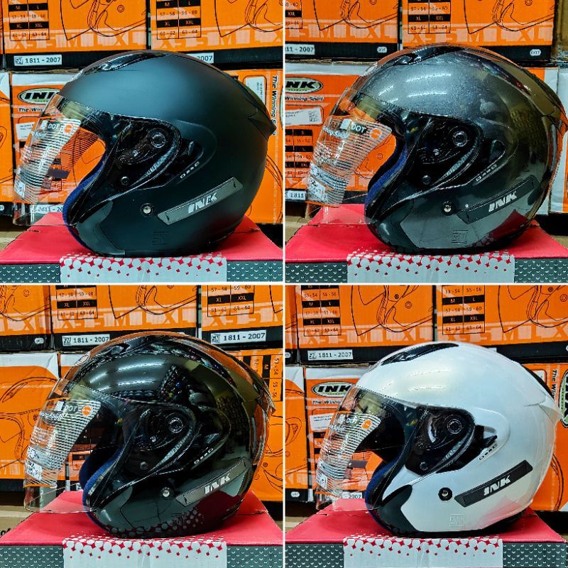 HELM INK METRO 2 SOLID DOUBLE VISOR (ORI)